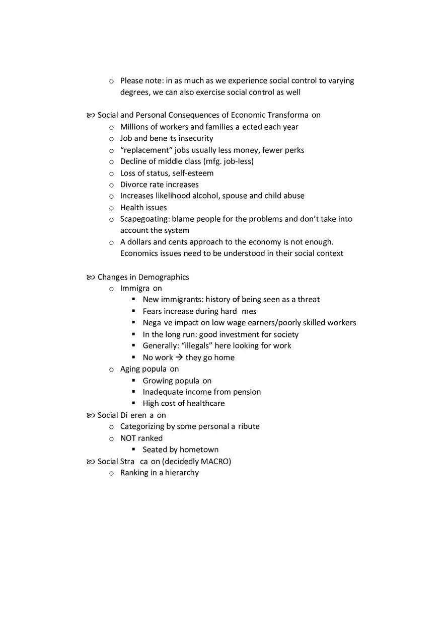 Sociology - Social Behavior Study Guide Part 2 - Page 3