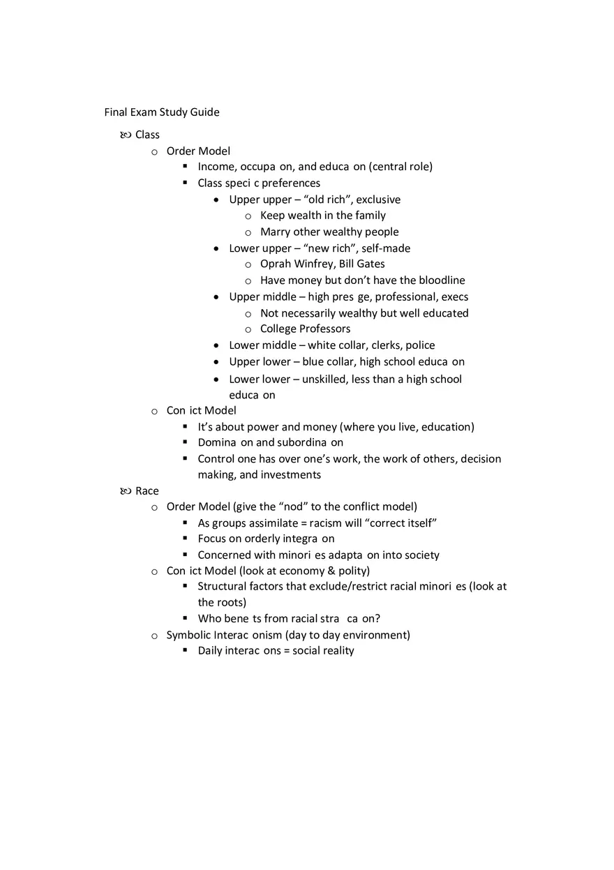 Sociology - Social Behavior Study Guide Part 2 - Page 6