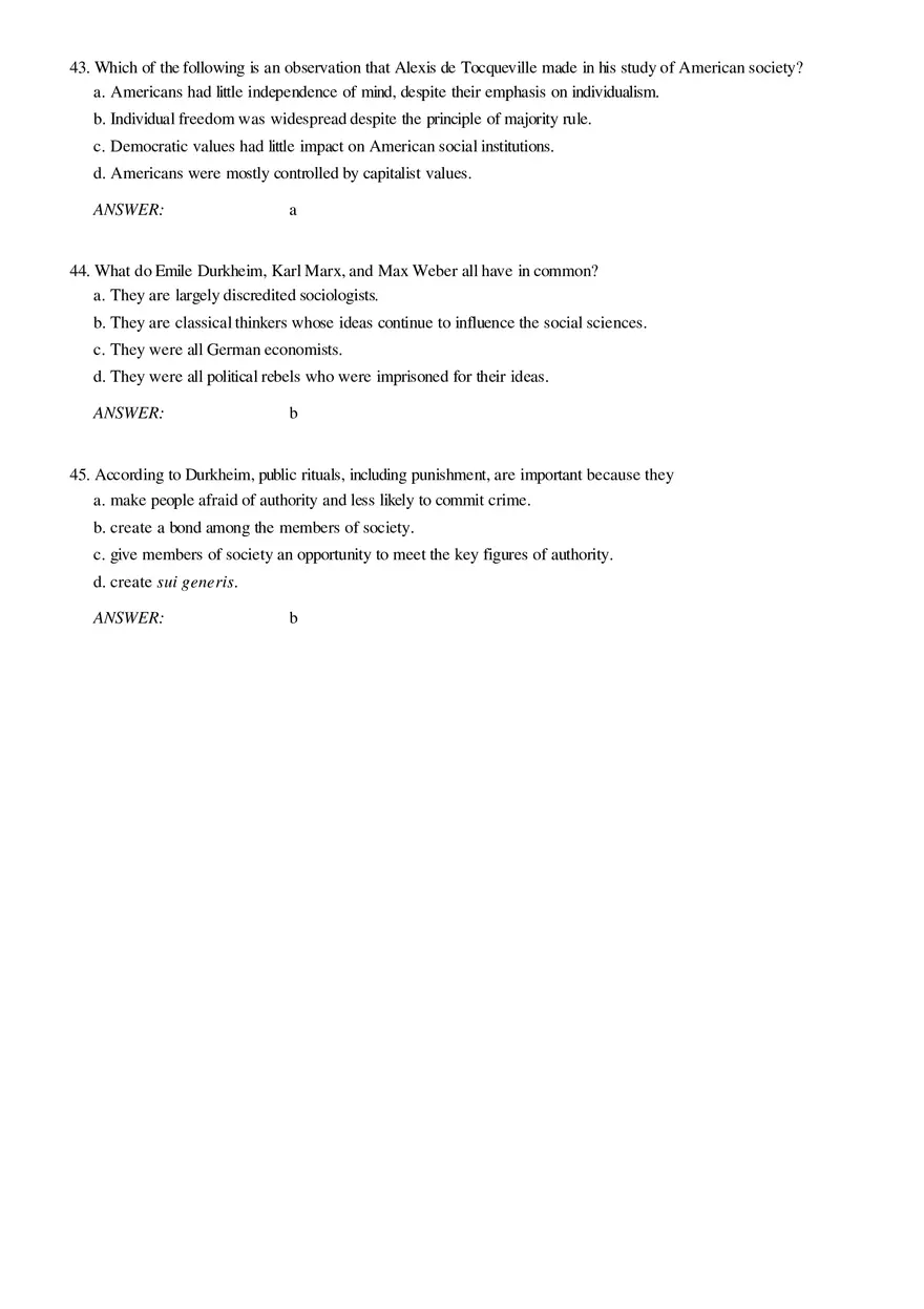 Solutions and Test Bank For Sociology Part 2 - Page 5
