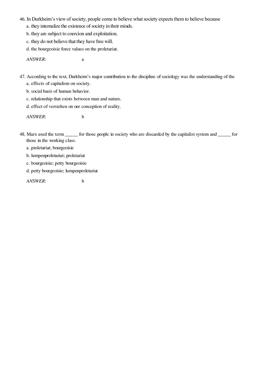 Solutions and Test Bank For Sociology Part 2 - Page 6