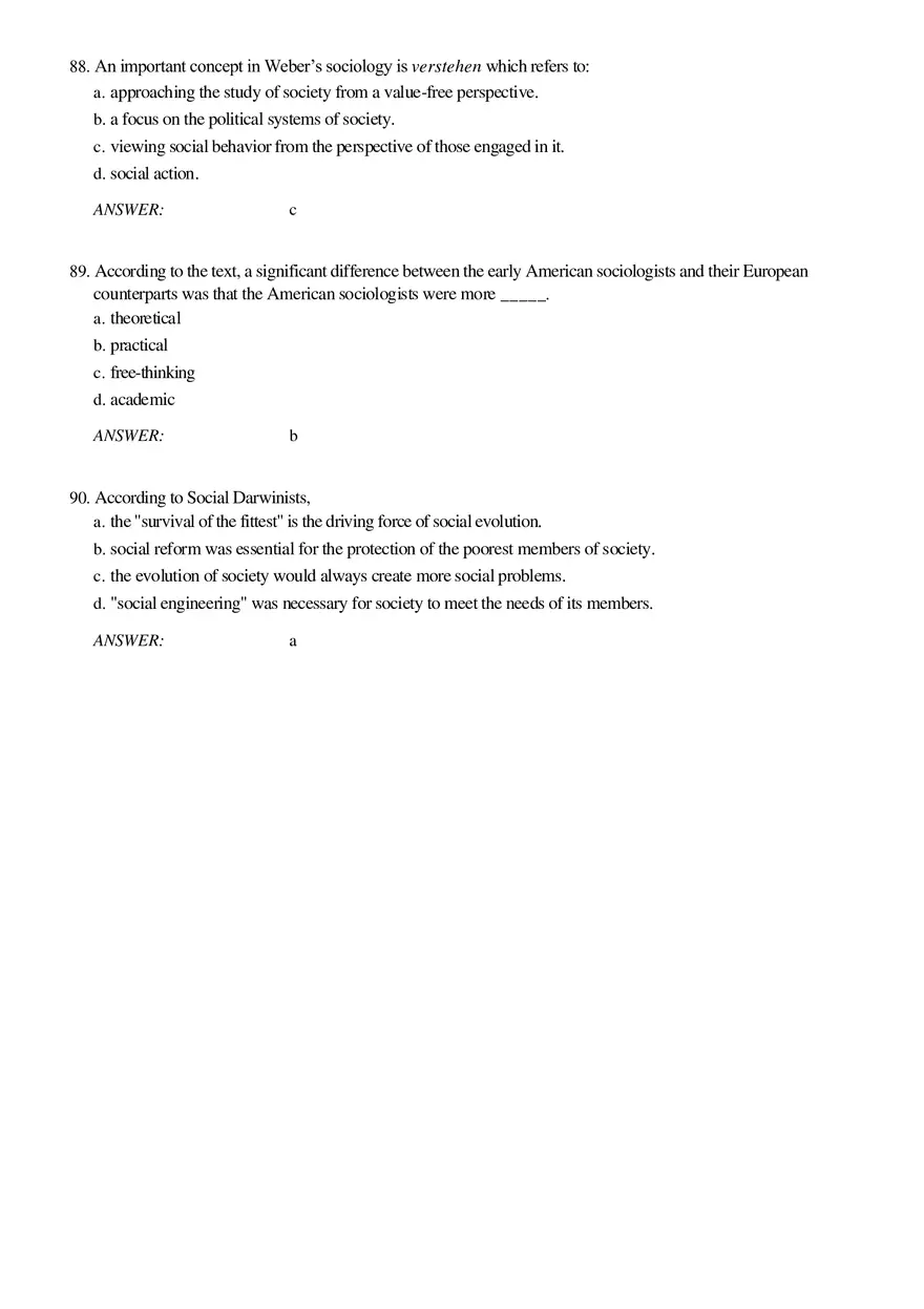 Solutions and Test Bank For Sociology Part 3 - Page 10
