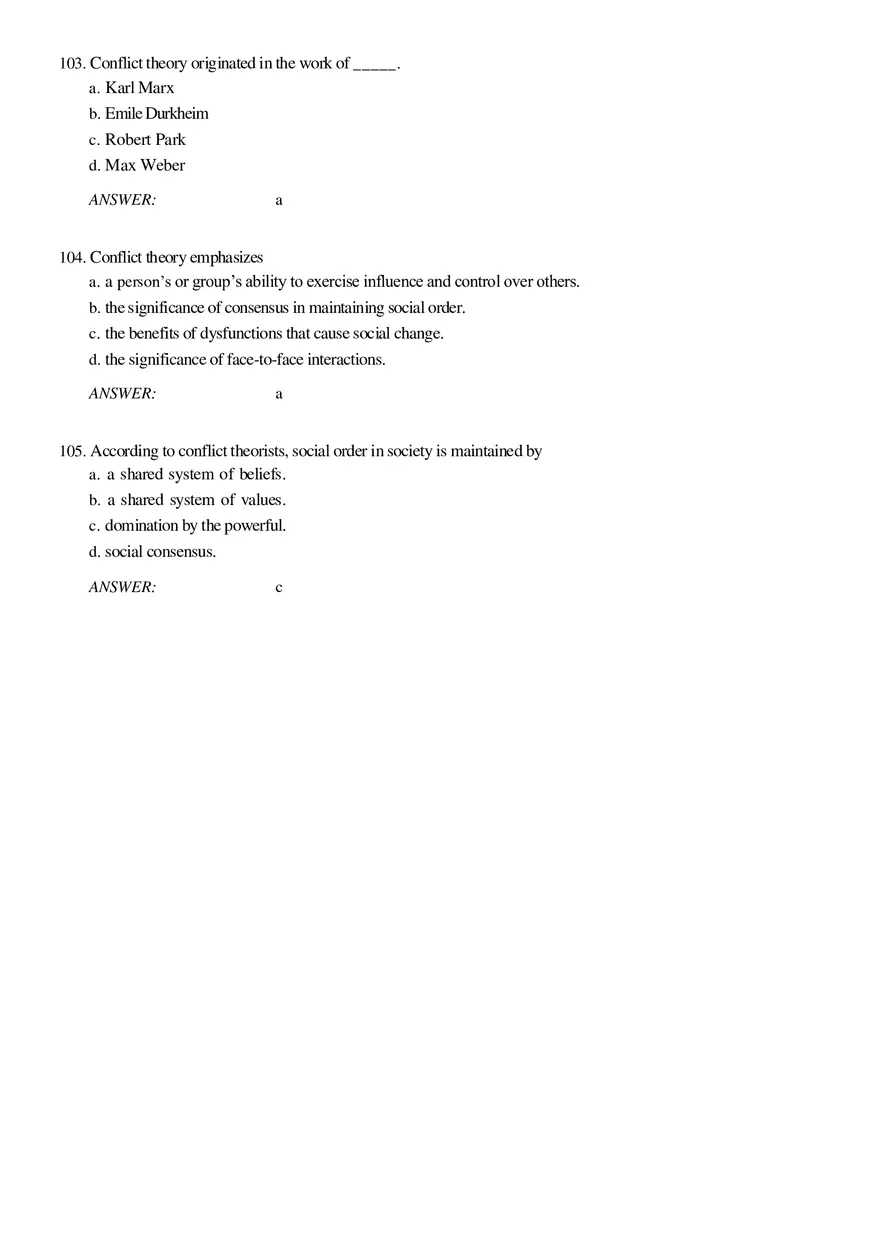 Solutions and Test Bank For Sociology Part 4 - Page 12