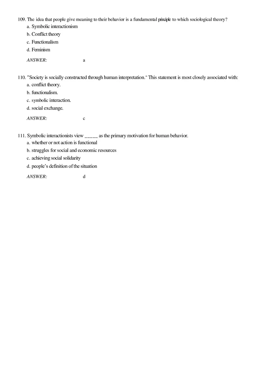 Solutions and Test Bank For Sociology Part 4 - Page 14