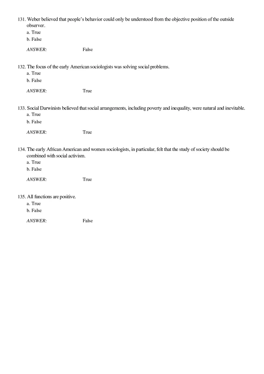 Solutions and Test Bank For Sociology Part 4 - Page 4