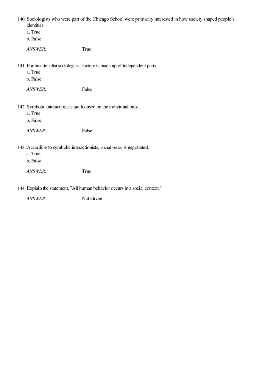 Solutions and Test Bank For Sociology Part 4 - Page 6