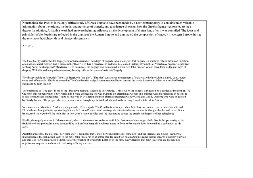 Notes for The Crucible Part 1 - Page 8