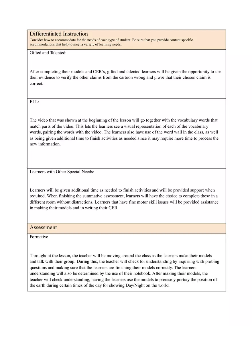 Incorporating a Hands-on Scientific Experiment Lesson Plan Template - Page 5