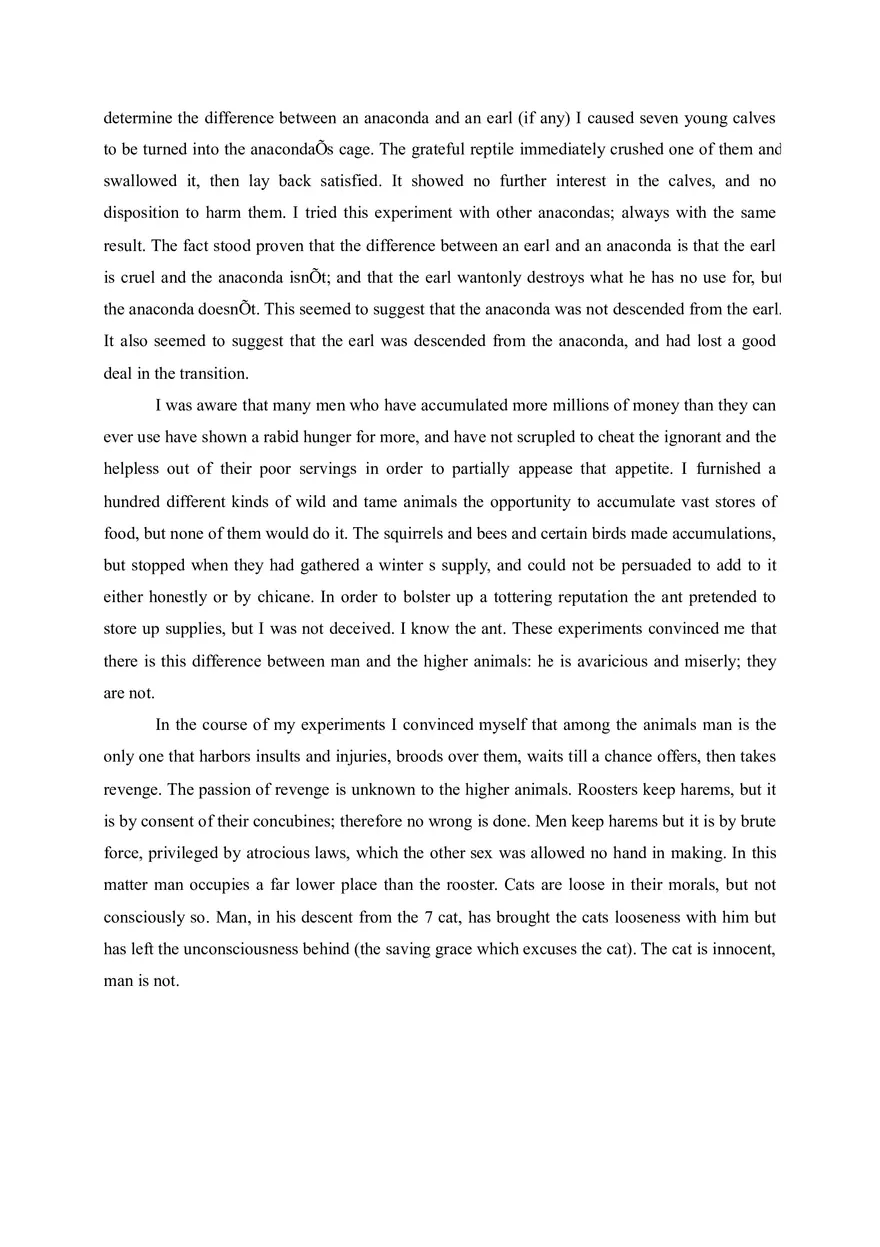 The Lowest Animal by Mark Twain - Page 2