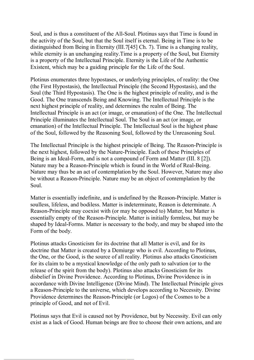Plotinus - Summary The Enneads - Page 4
