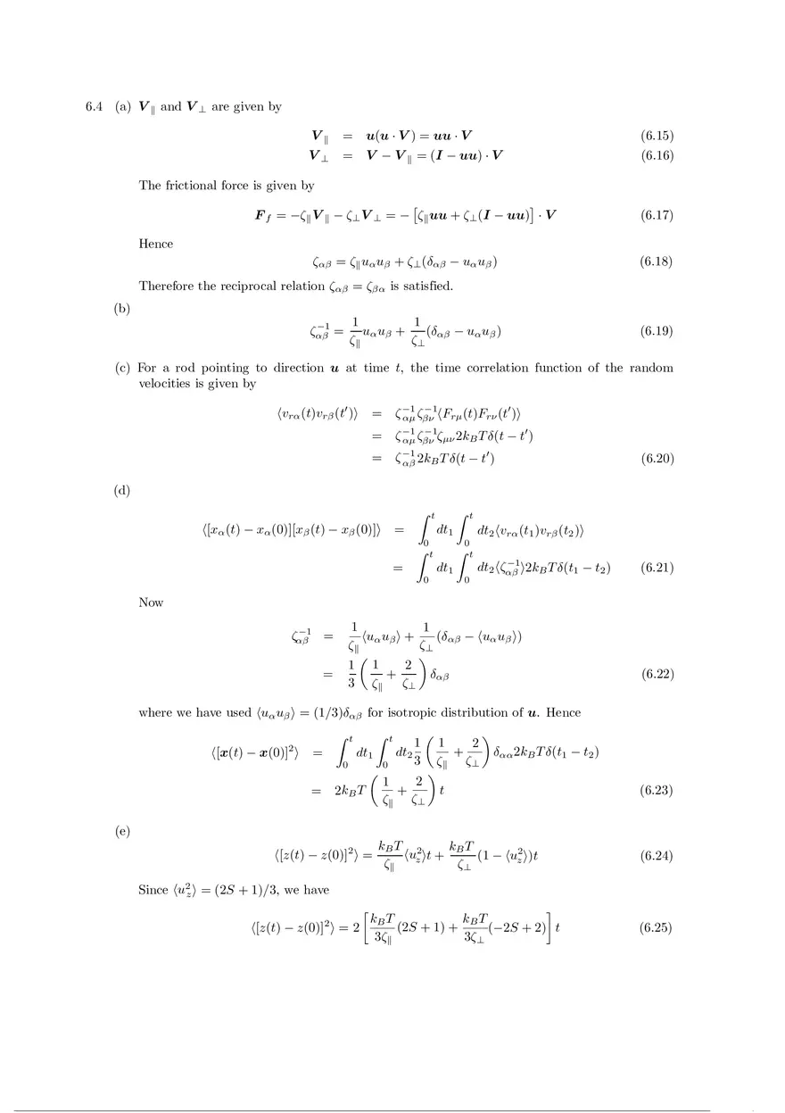 Soft Matter Physics - Solutions to Exercises Part 2 - Page 8