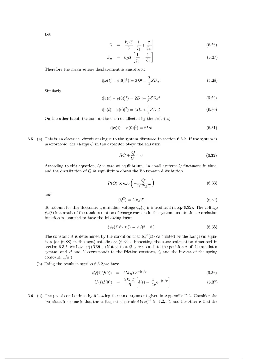 Soft Matter Physics - Solutions to Exercises Part 2 - Page 9