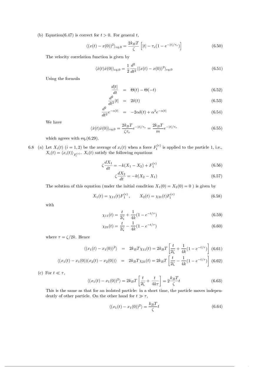 Soft Matter Physics - Solutions to Exercises Part 2 - Page 11