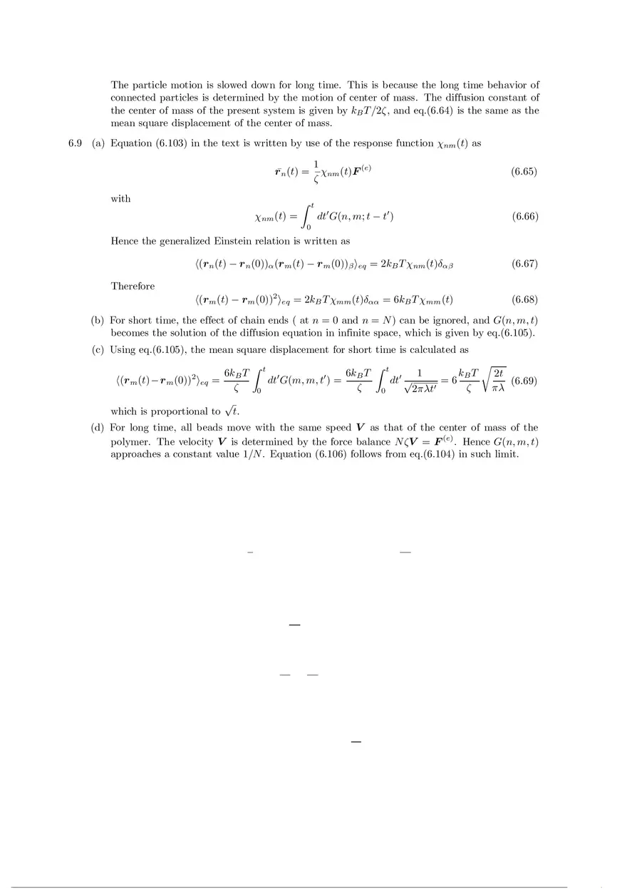 Soft Matter Physics - Solutions to Exercises Part 2 - Page 3