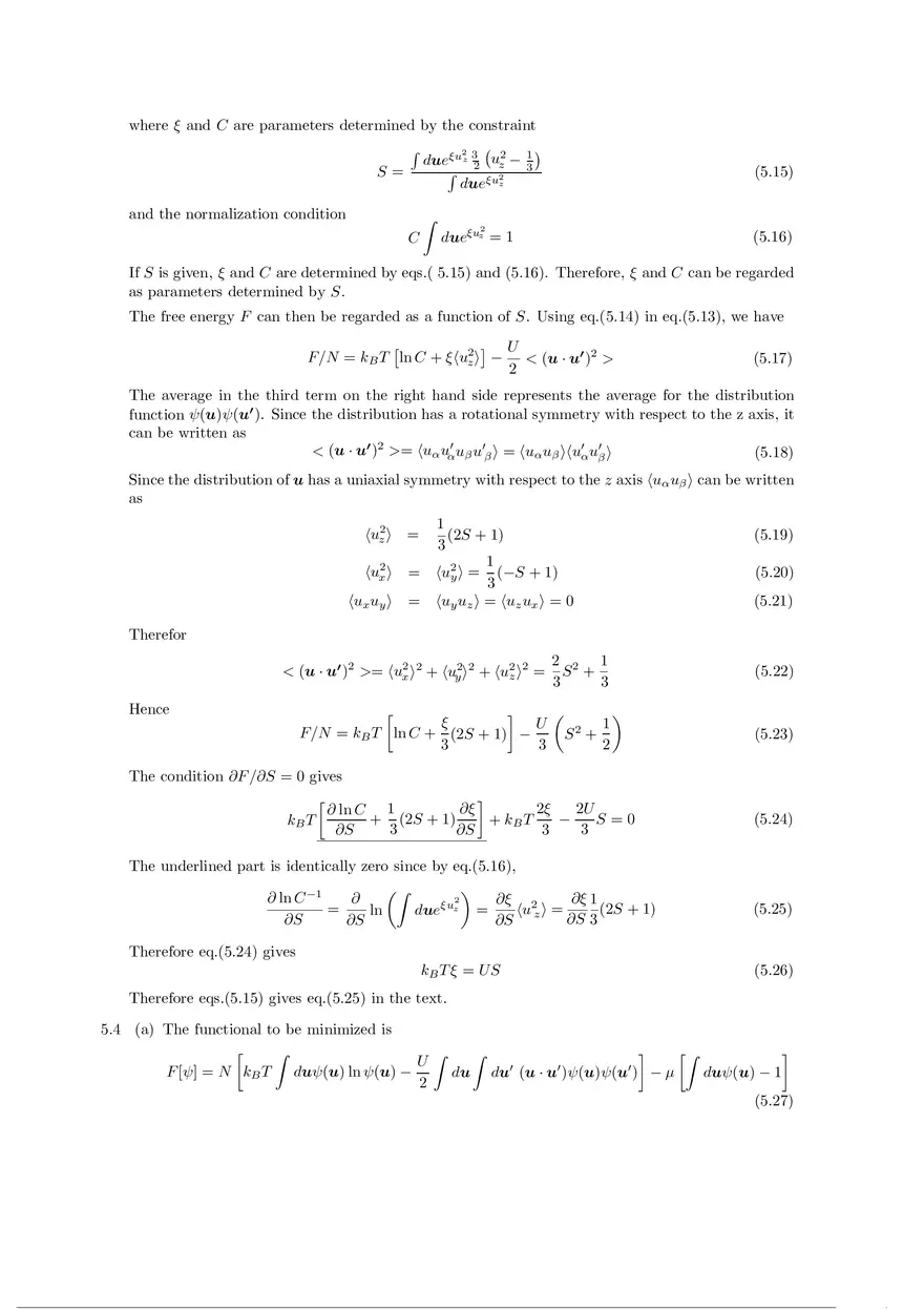 Soft Matter Physics - Solutions to Exercises Part 2 - Page 4