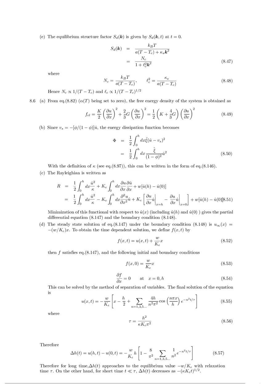 Soft Matter Physics - Solutions to Exercises Part 3 - Page 3