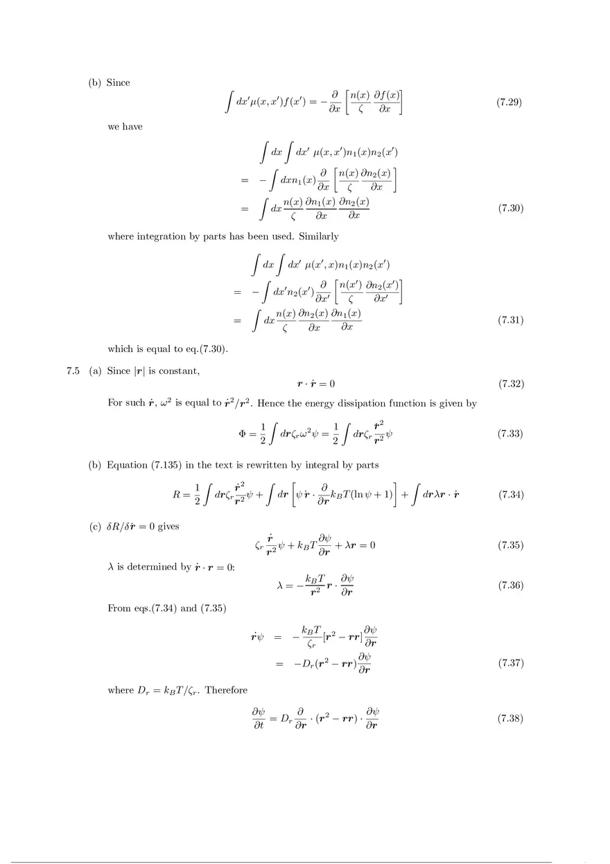 Soft Matter Physics - Solutions to Exercises Part 3 - Page 5