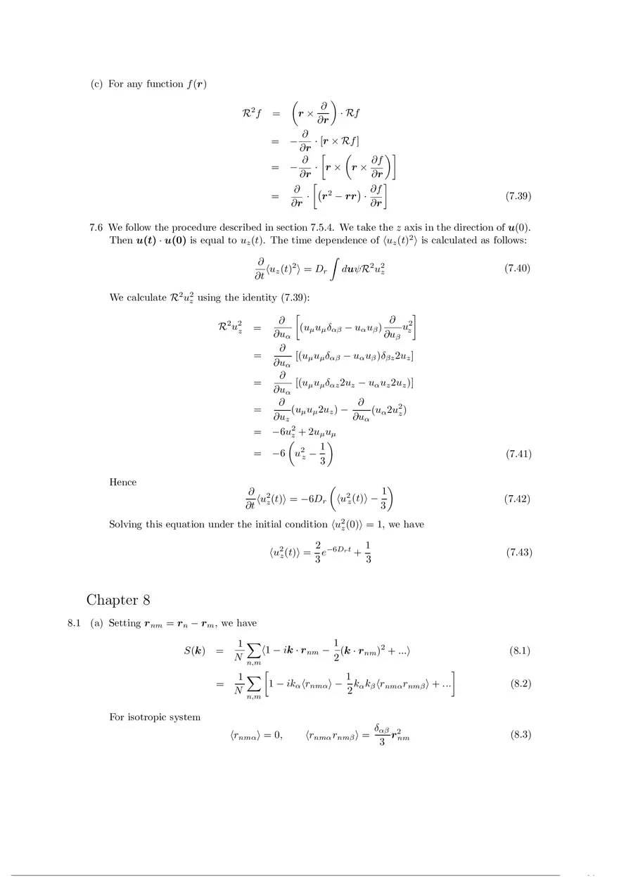 Soft Matter Physics - Solutions to Exercises Part 3 - Page 6