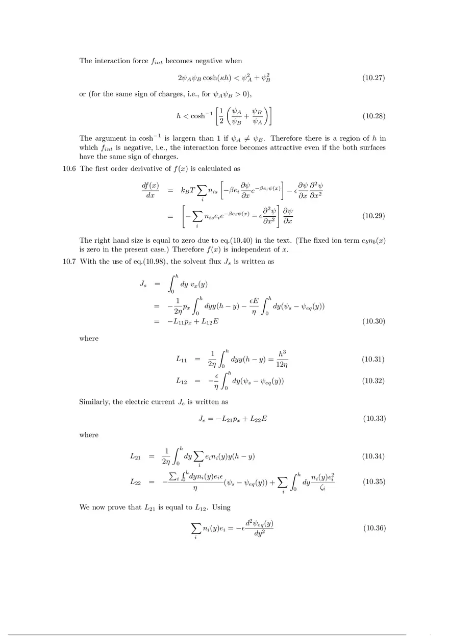 Soft Matter Physics - Solutions to Exercises Part 4 - Page 9