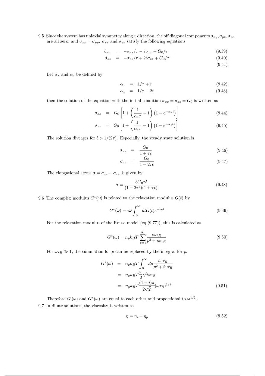 Soft Matter Physics - Solutions to Exercises Part 4 - Page 5