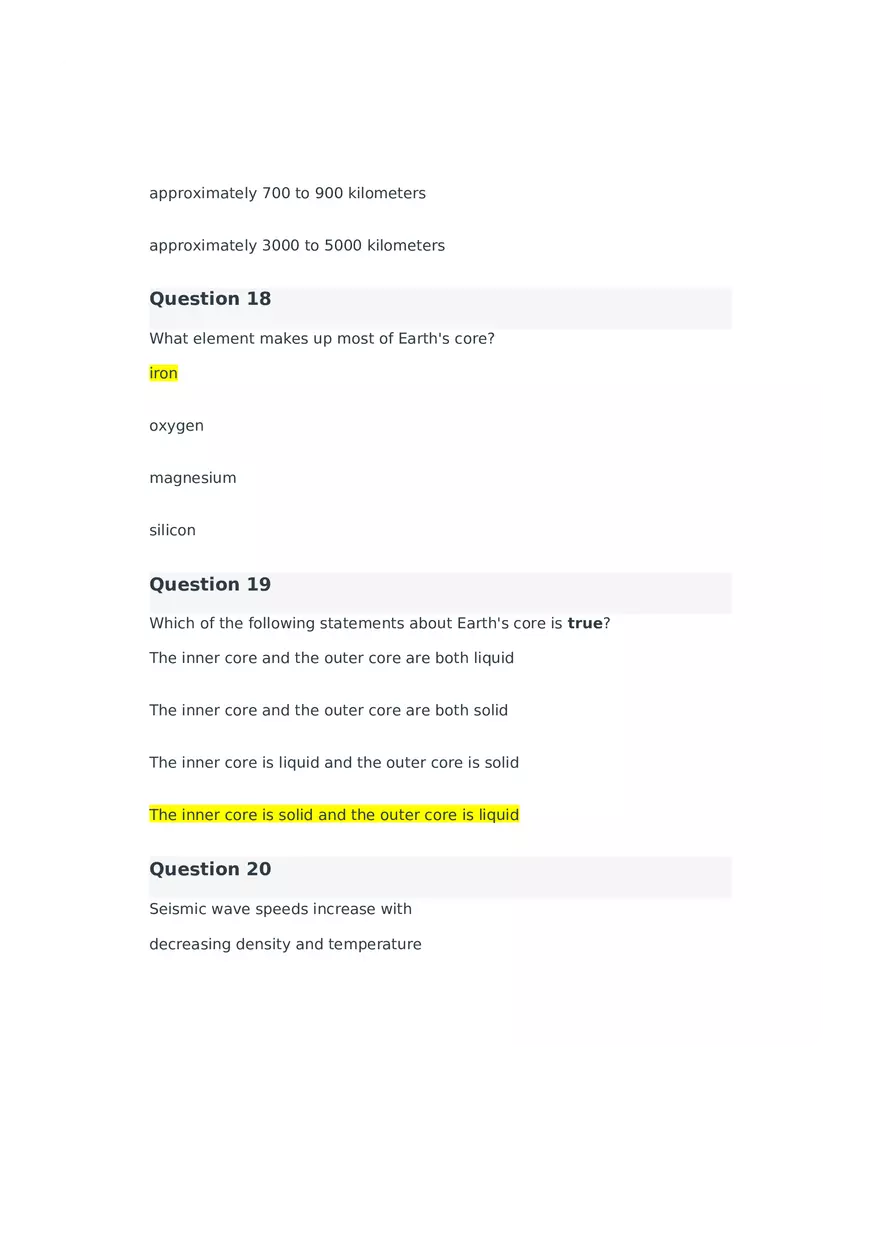 Introduction to Seismology Quiz 2 - Page 9