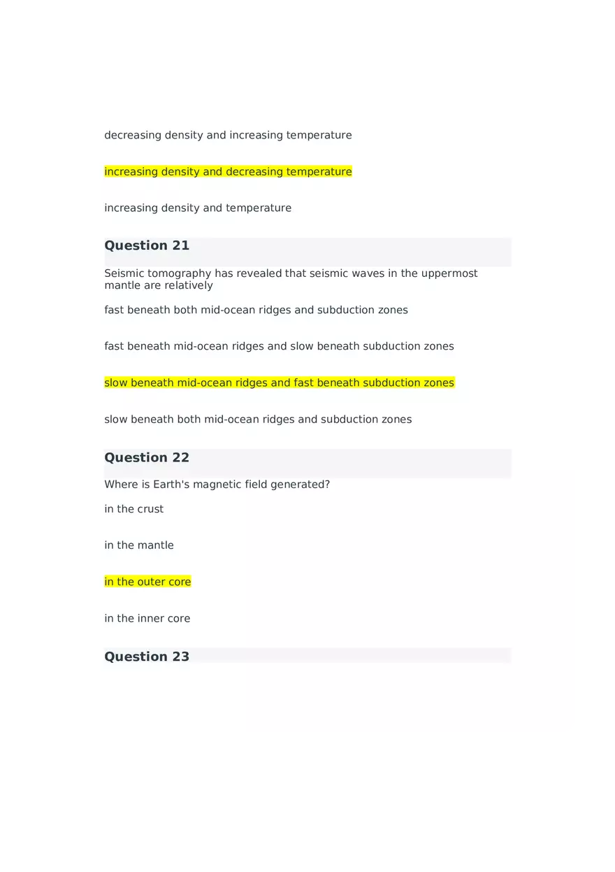 Introduction to Seismology Quiz 2 - Page 10