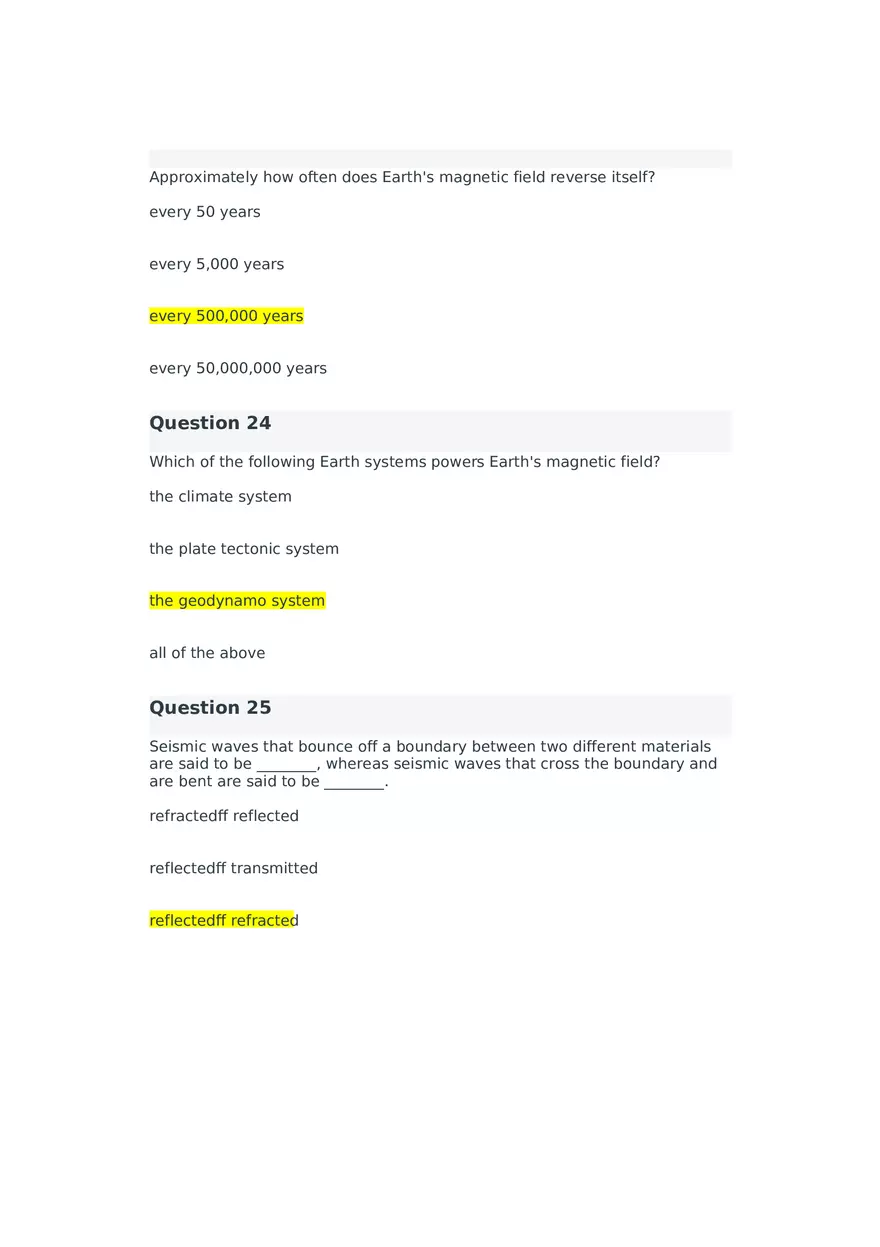 Introduction to Seismology Quiz 2 - Page 11