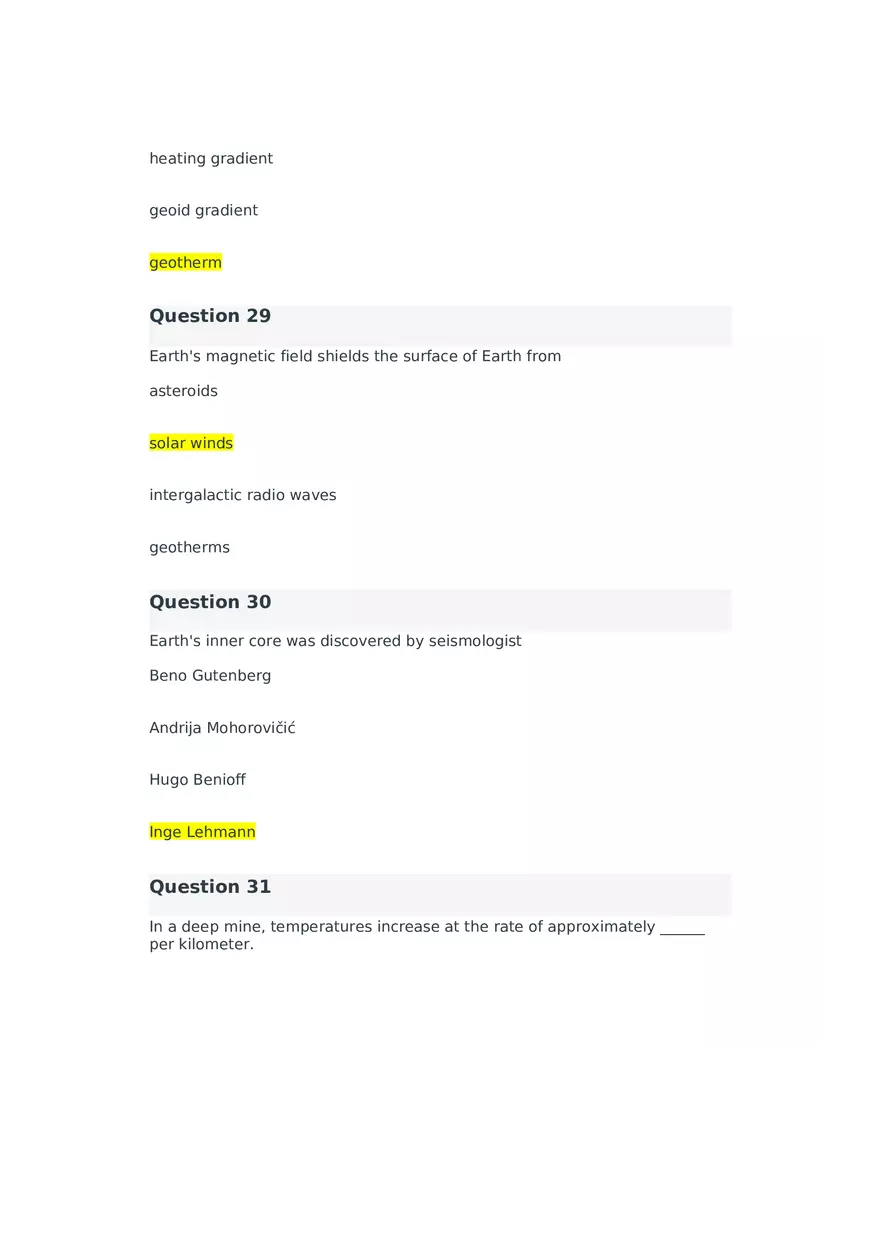 Introduction to Seismology Quiz 2 - Page 3