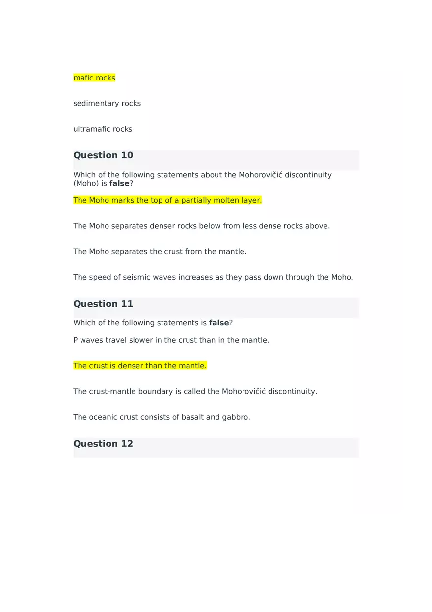 Introduction to Seismology Quiz 2 - Page 6