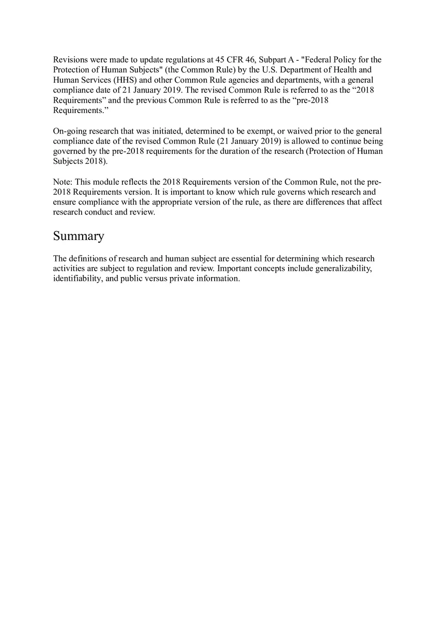 Defining Research with Human Subjects - Page 7