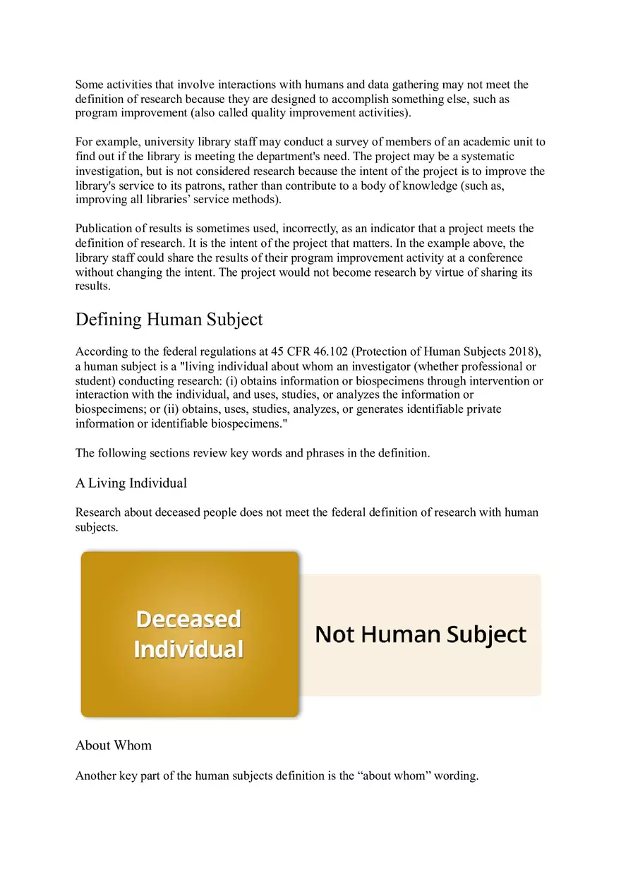 Defining Research with Human Subjects - Page 3