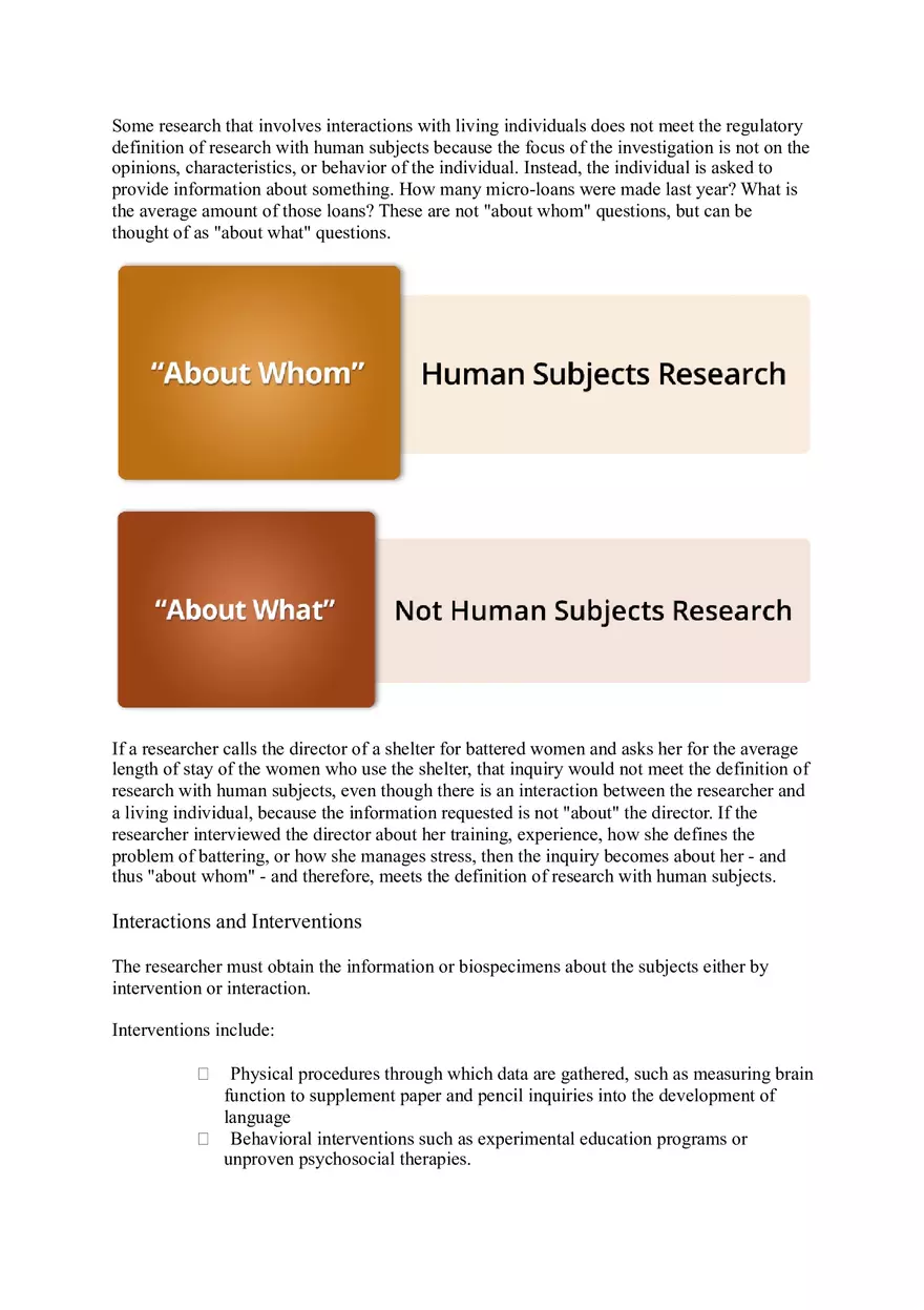 Defining Research with Human Subjects - Page 4