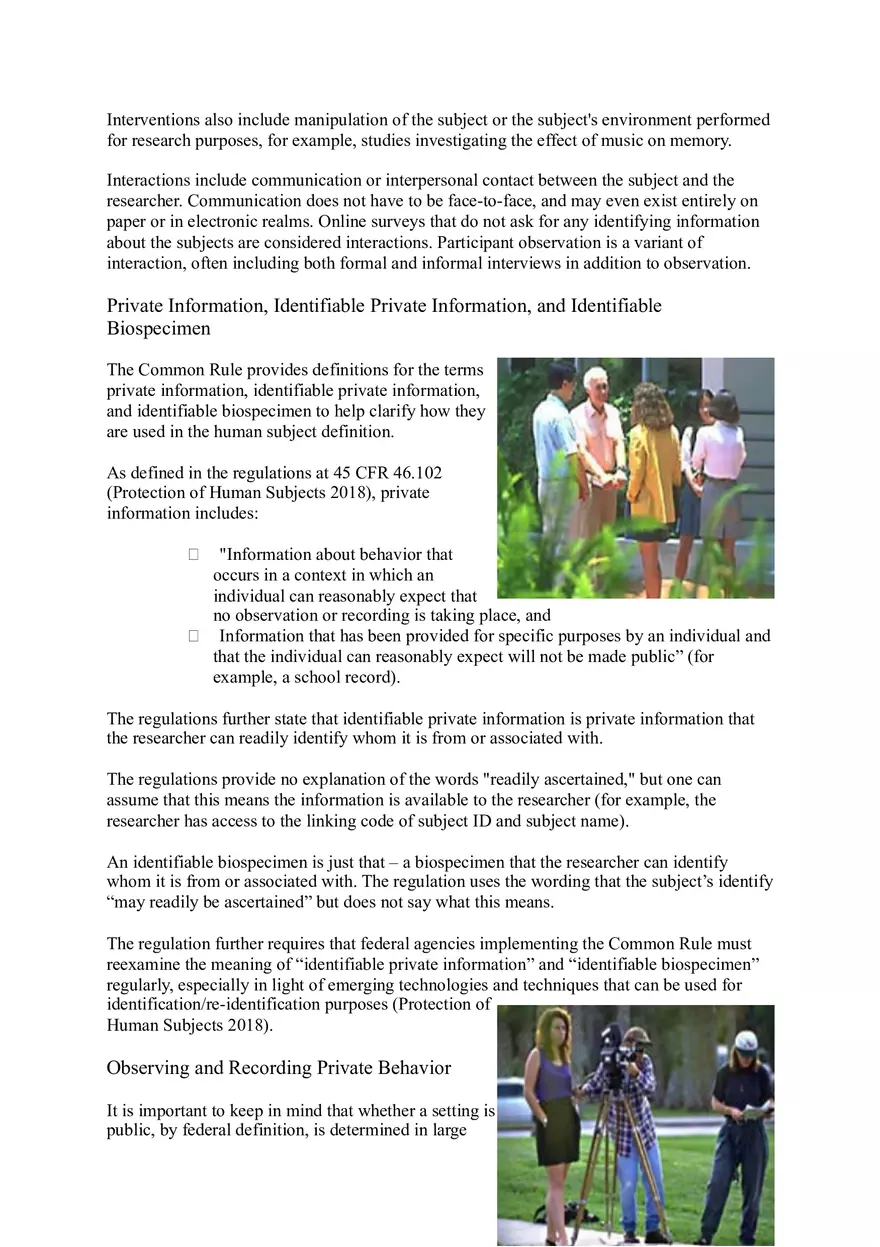 Defining Research with Human Subjects - Page 5
