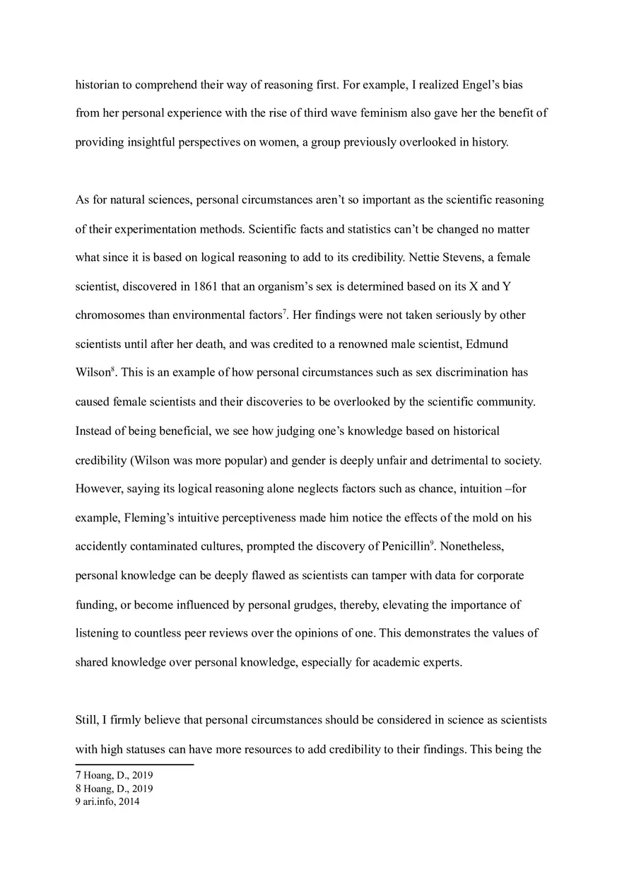 Theory of Knowledge Essay Assignment - Page 4