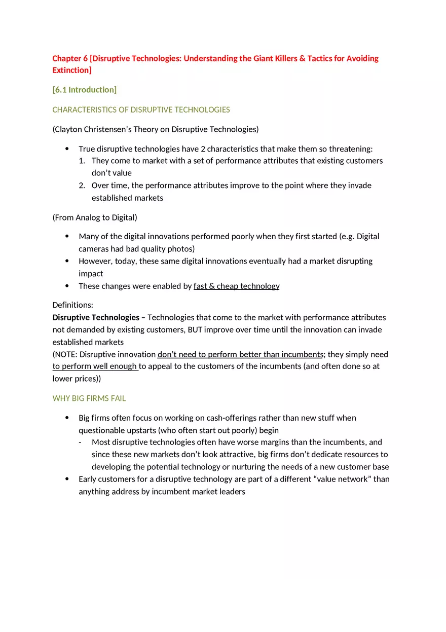 Chapter 6 (Disruptive Innovation) - Page 1