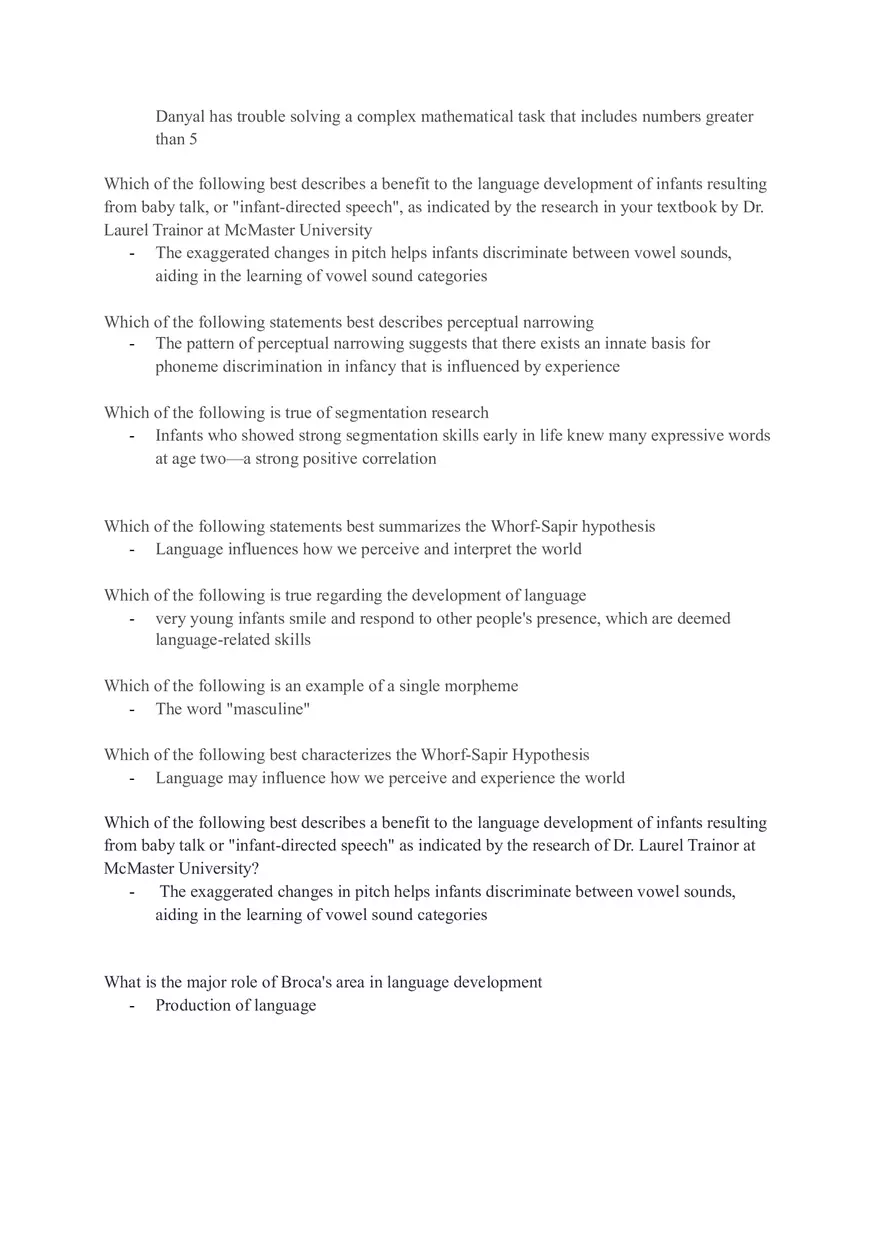 Pre-quiz #5 Language and Linguistics - Page 3