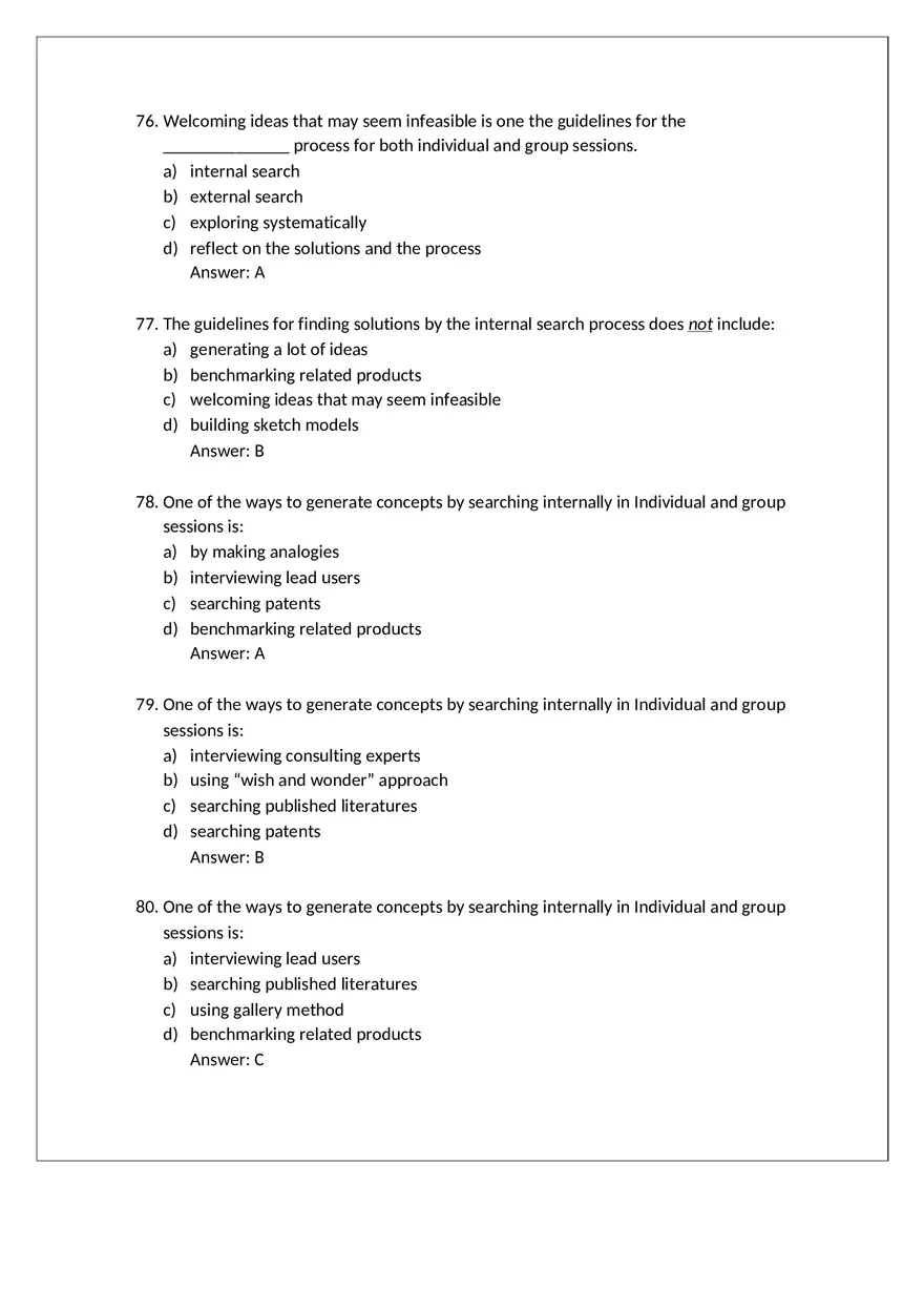 Product Design Exam Answers Part 4 - Page 4