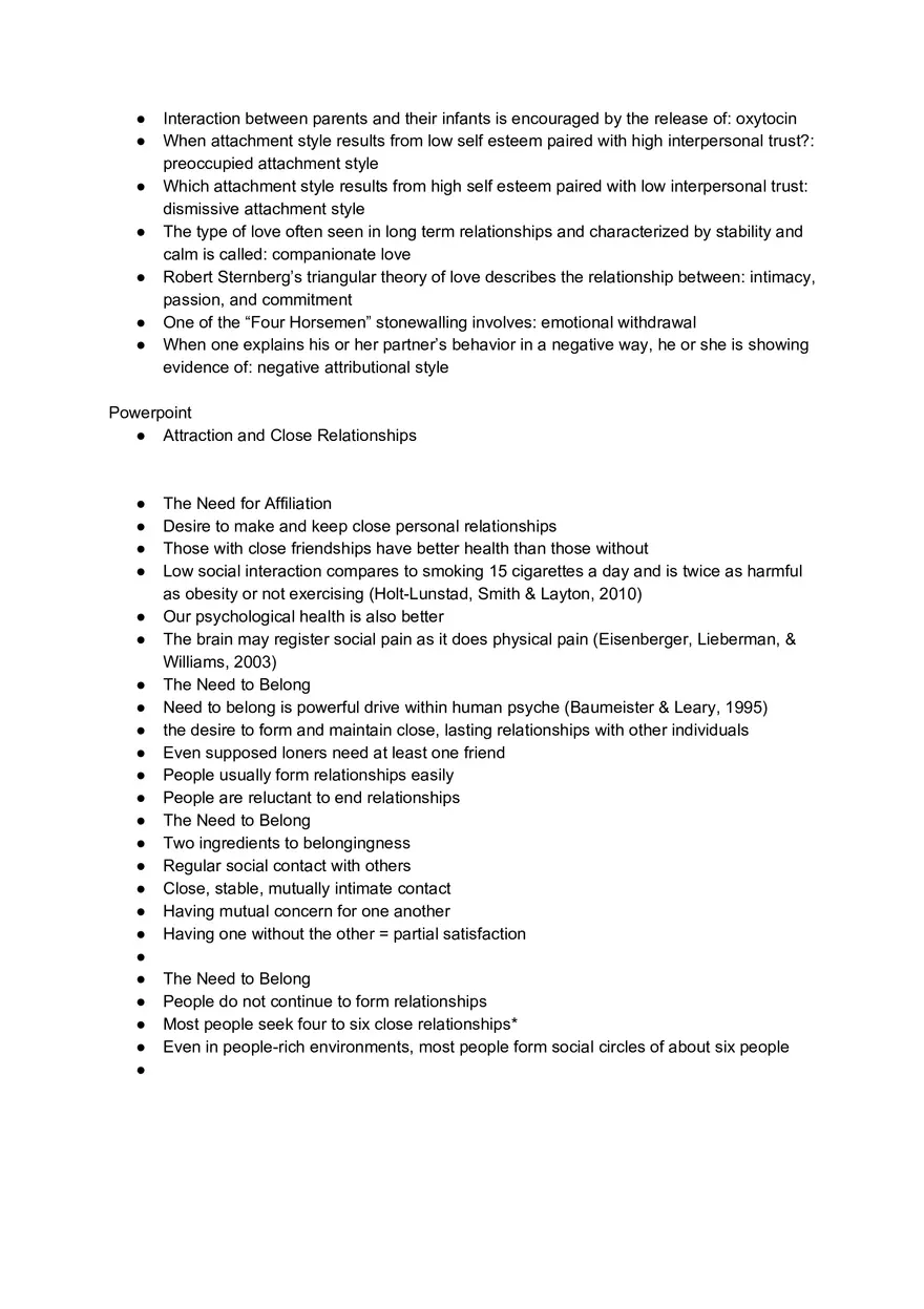 Attraction and Close Relationships - Page 6