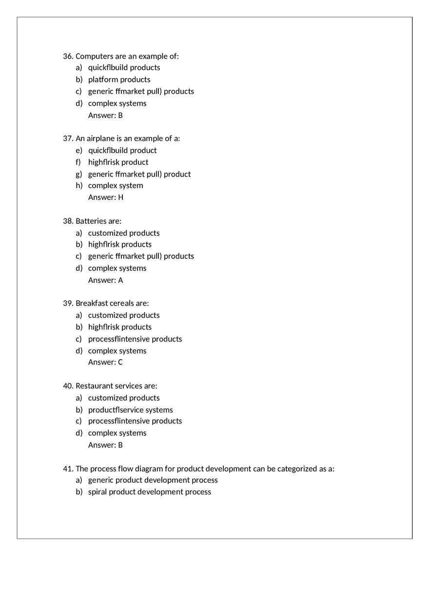 Product Design Exam Answers Part 2 - Page 2
