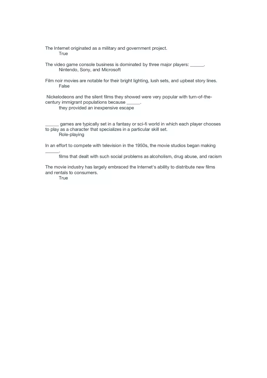 Global Media and Society Quiz 3 Answers - Page 4