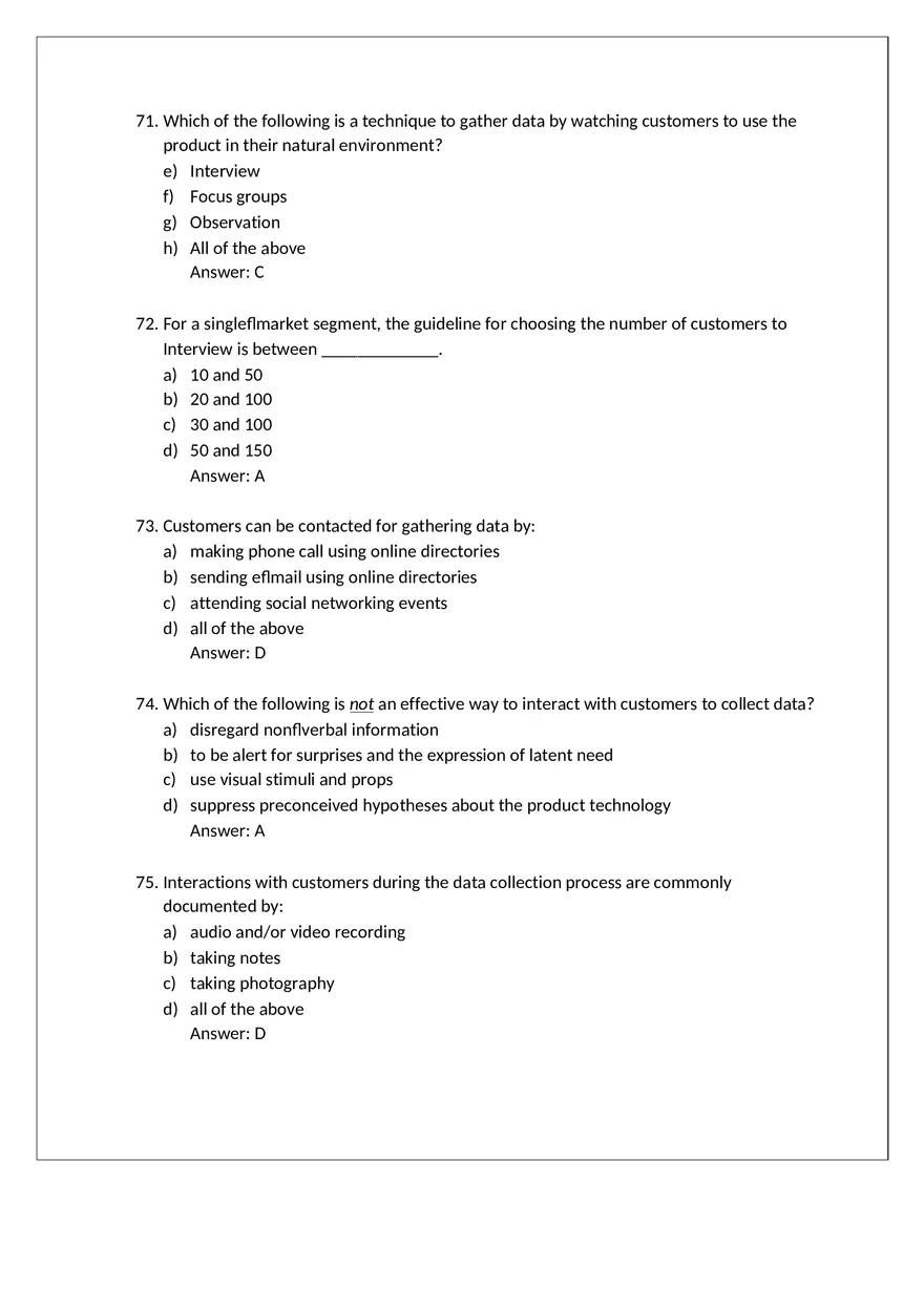 Product Design Exam Answers Part 3 - Page 9