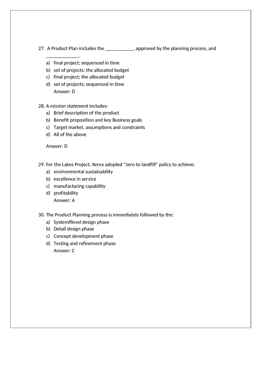 Product Design Exam Answers Part 3 - Page 6