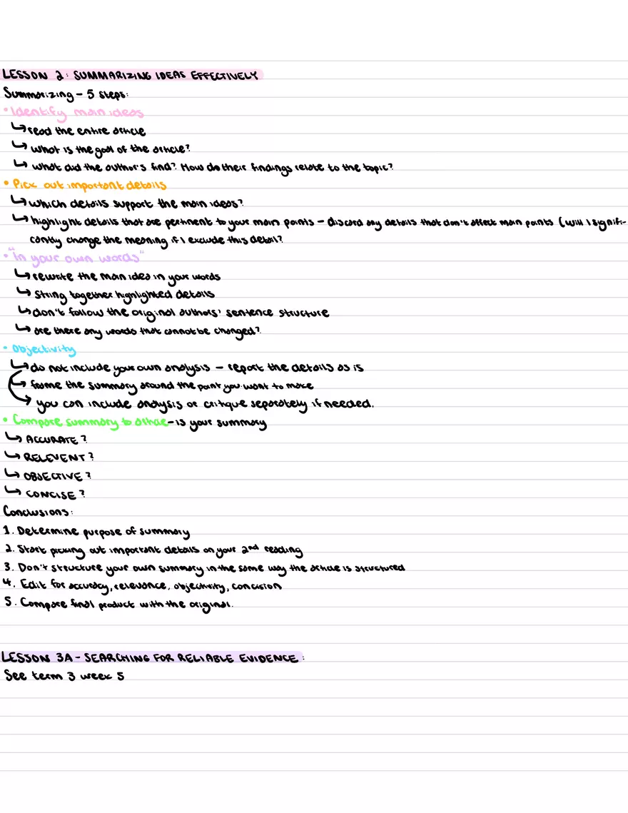 Term 2 Module Notes - Page 1