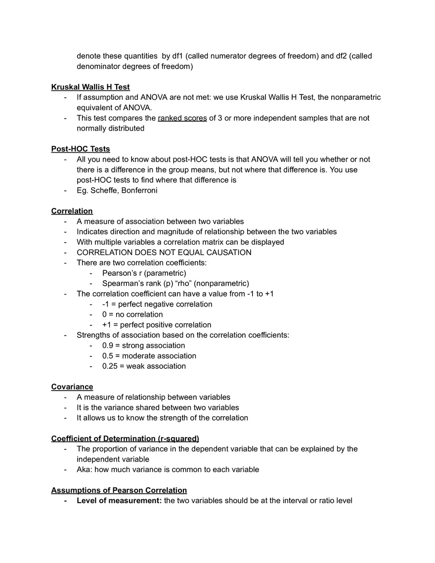 Statistics Lecture 9: Correlation and ANOVA - Page 3