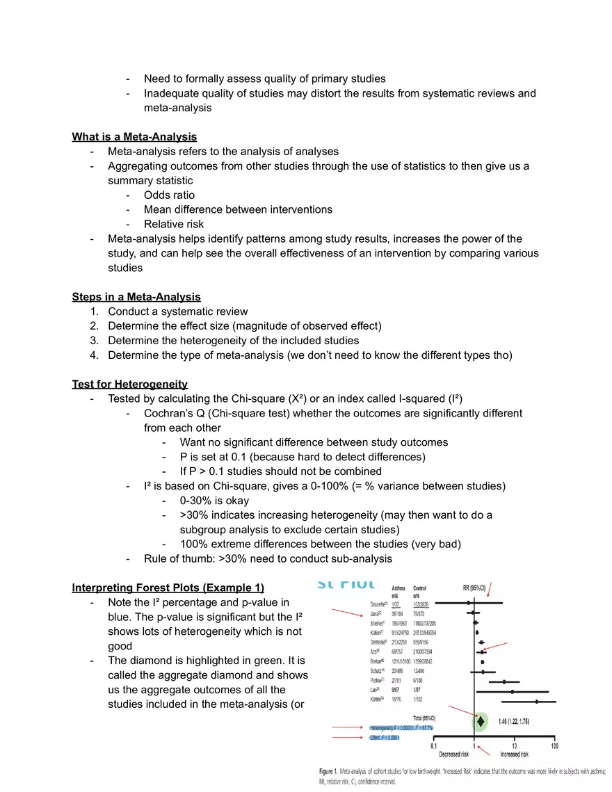 Statistics Lecture 12: Systematic Reviews and Meta-analysis - Page 2