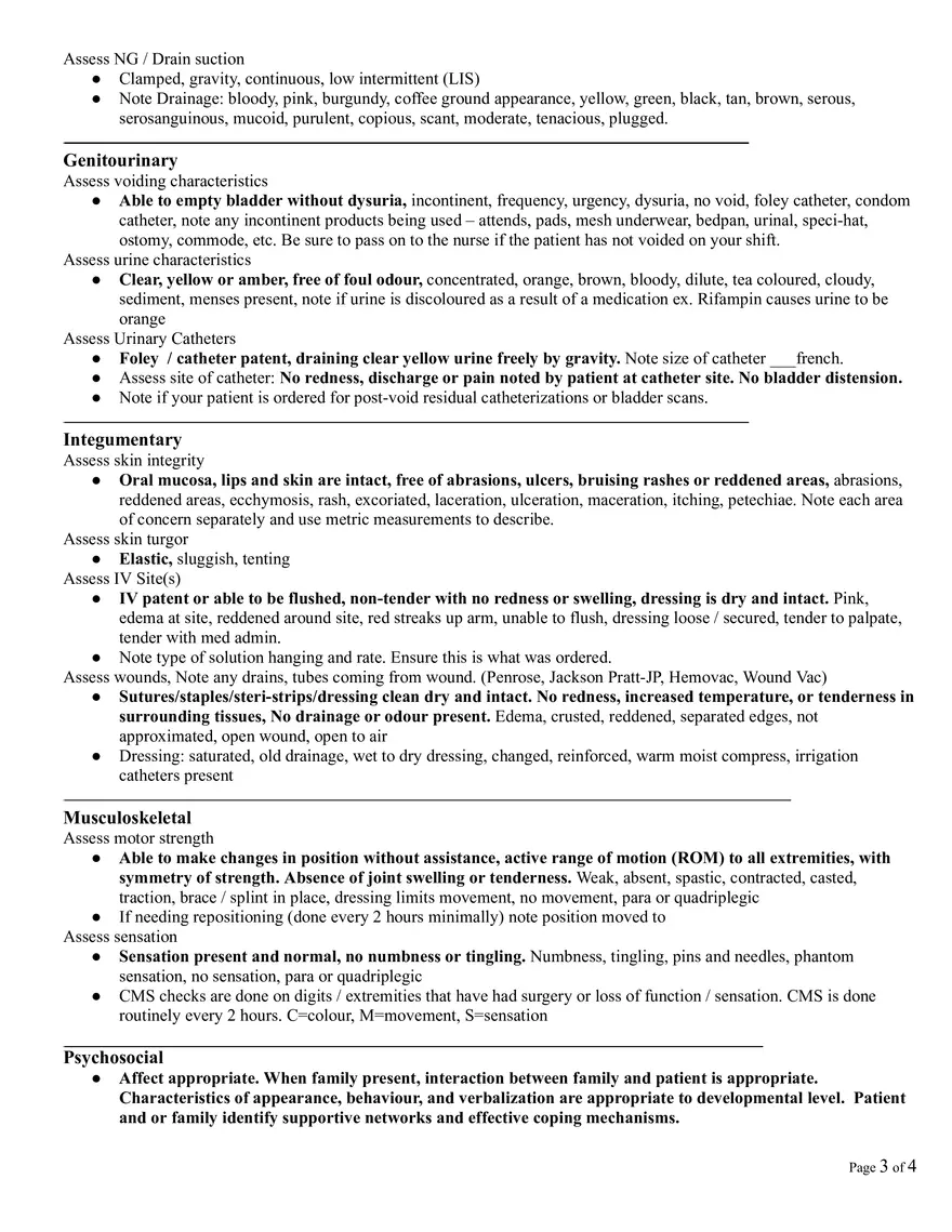 Head to Toe Shift Assessment - Page 3