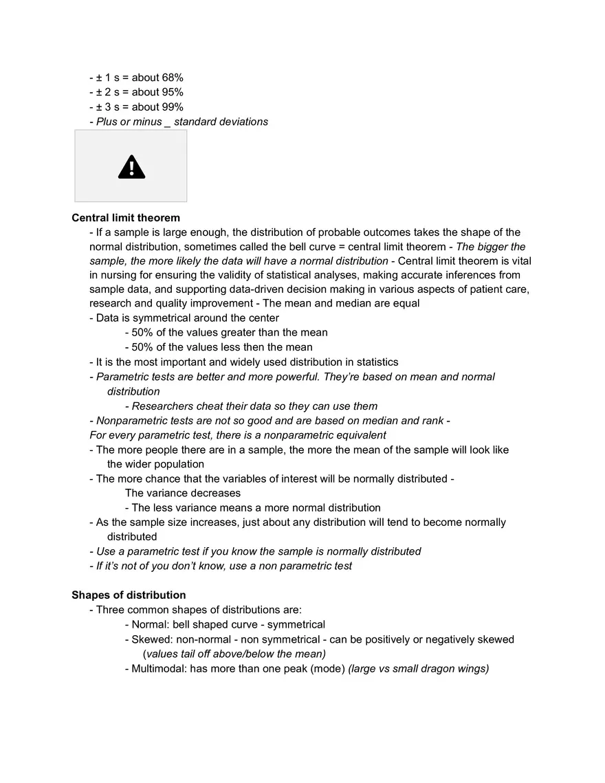 Nurs 211 - Stats Lecture 2 Notes - Page 7
