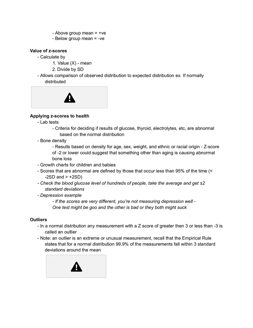 Nurs 211 - Stats Lecture 2 Notes - Page 9