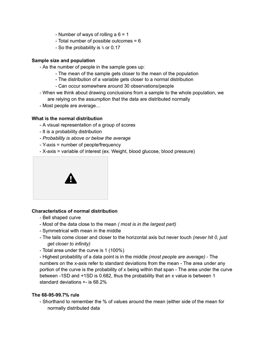 Nurs 211 - Stats Lecture 2 Notes - Page 6