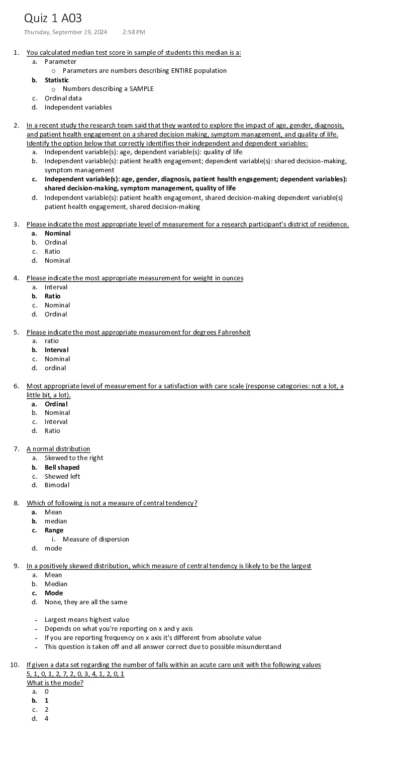 211 Practice Quiz #1 - Page 1