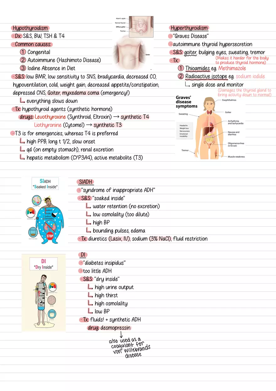 Lecture 9: Heart Failure & Endocrine Disorders - Page 4